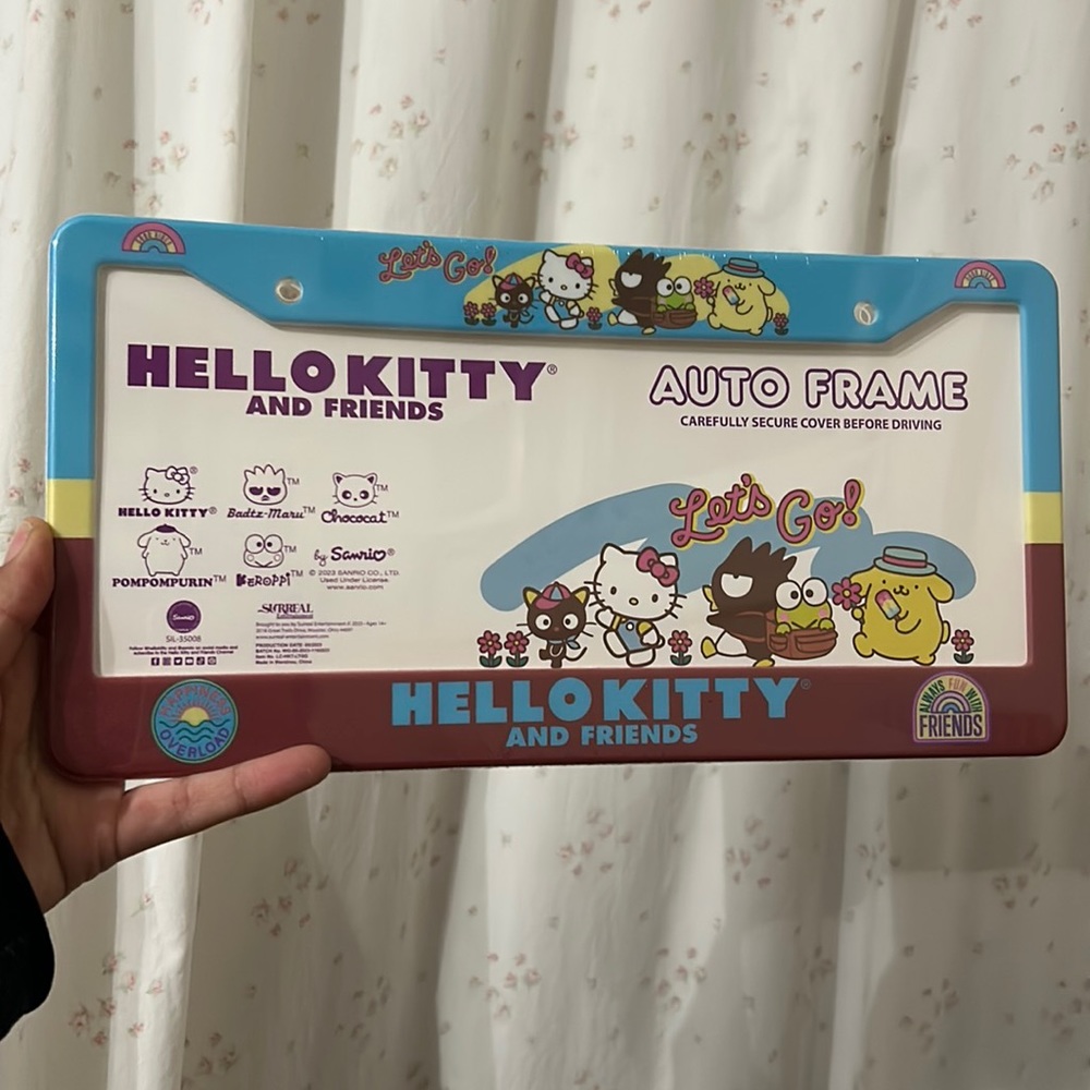 Hello kitty limited edition auto frame